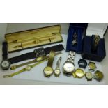 A collection of lady's and gentlemen's wristwatches