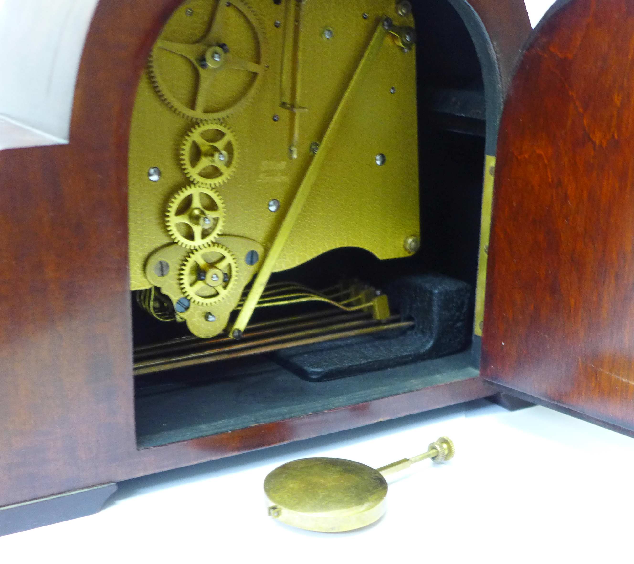 An Elliott mantel clock with chiming movement, the dial marked Cope, Nottingham - Image 3 of 4