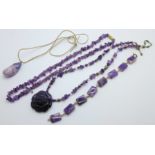 Amethyst jewellery