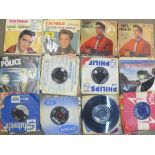 Elvis Presley and other rock and roll 7" vinyl singles