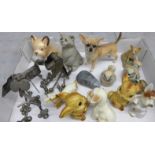 A collection of china animal figures including Falconware, etc. **PLEASE NOTE THIS LOT IS NOT