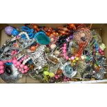 A collection of costume jewellery