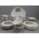 A Queen Elizabeth II Silver Jubilee commemorative tea set **PLEASE NOTE THIS LOT IS NOT ELIGIBLE FOR