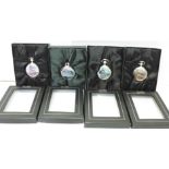 Four modern mechanical full hunter Glory of Steam pocket watches