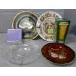 A collection of plates including Aynsley, Sandringham and Wedgwood, etc. **PLEASE NOTE THIS LOT IS