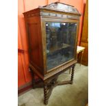 A Victorian rosewood cabinet on stand