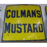 A Colman's Mustard enamelled sign