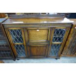 An oak bookcase