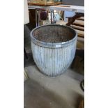 A galvanised dolly tub