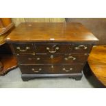 A George III mahogany chest of drawers