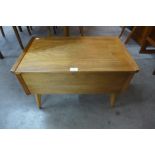 A walnut sewing box