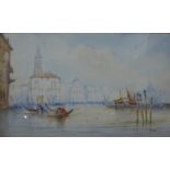 W. Stewart, Venice, watercolour, 30 x 50cms, framed