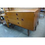 A small teak sideboard