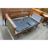 A teak day bed