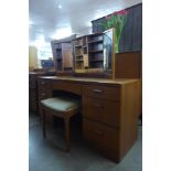 A McIntosh teak dressing table and stool