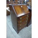 A George III style mahogany bureau