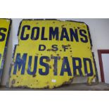 A Colman's Mustard enamelled sign