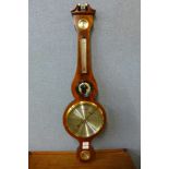 A Comitti of London mahogany aneroid barometer