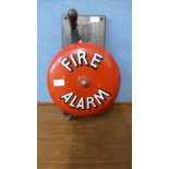 A Fire Alarm hand cranked bell