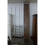 A pair of pine decorators trestles and plank