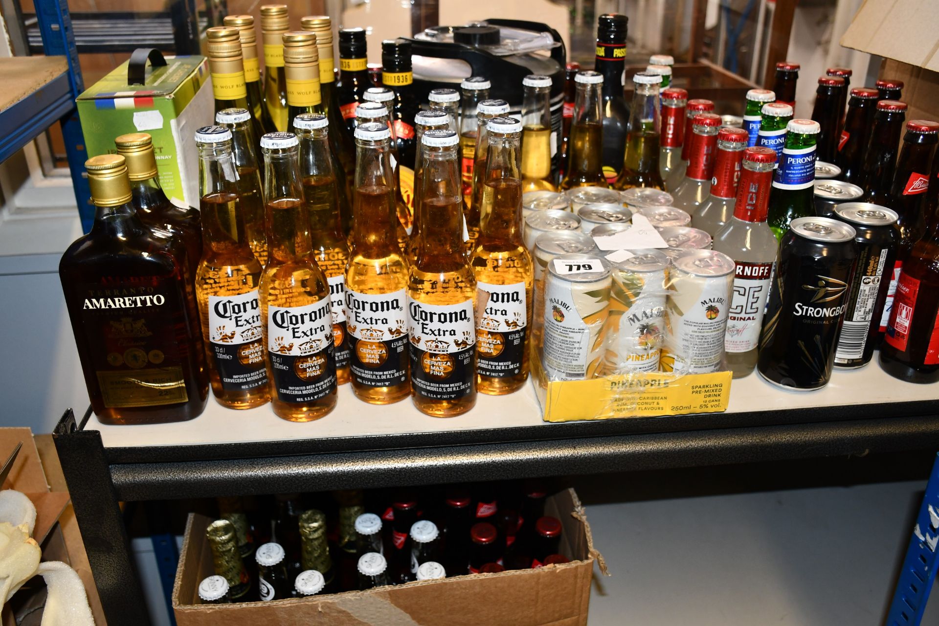 A quantity of alcohol to include Smirnoff Ice, wine and Malibu (Over 18s only).