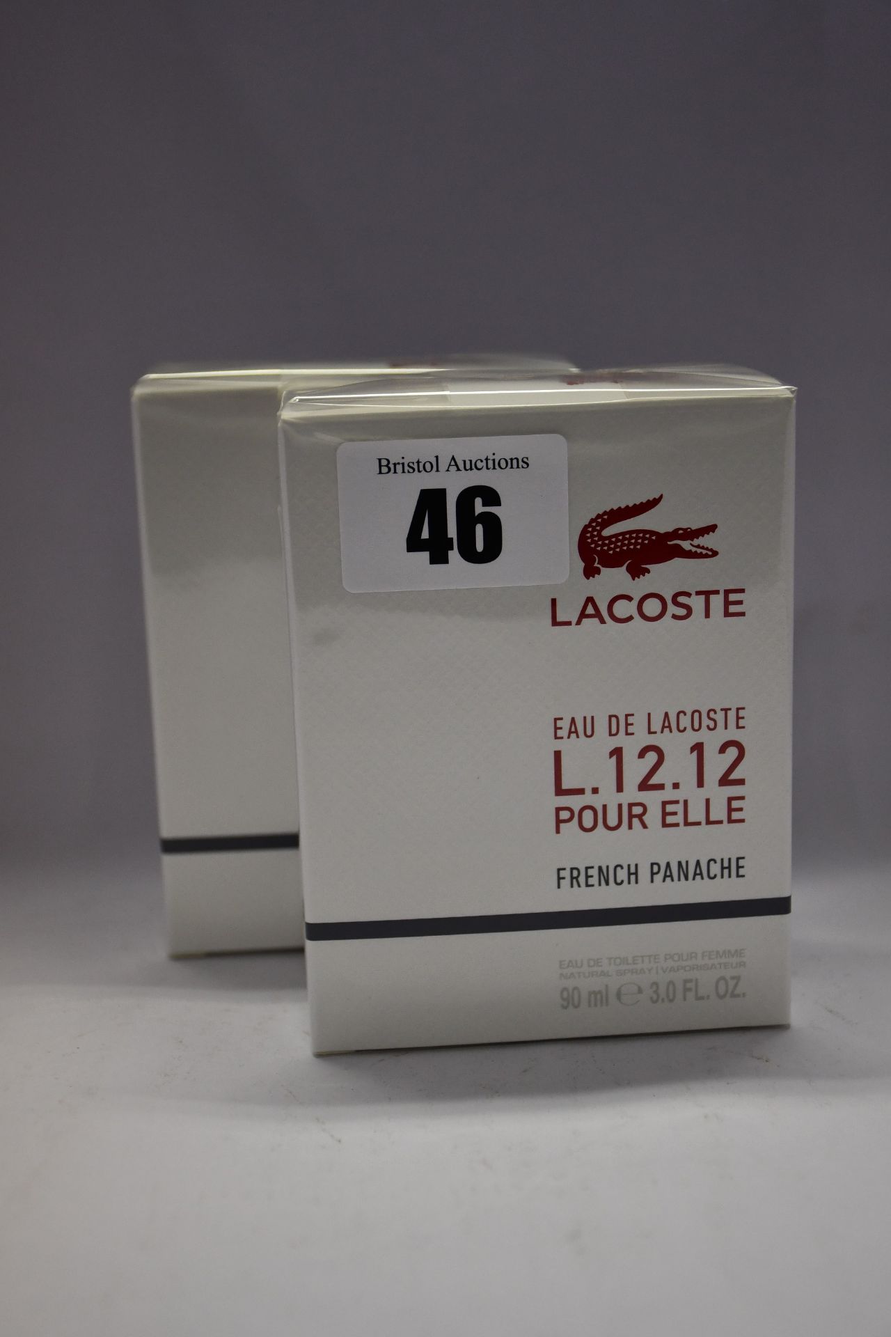 Four lady's boxed as new Eau de Lacoste L.12.12 Pour Elle French Panache eau de toilette (90ml).