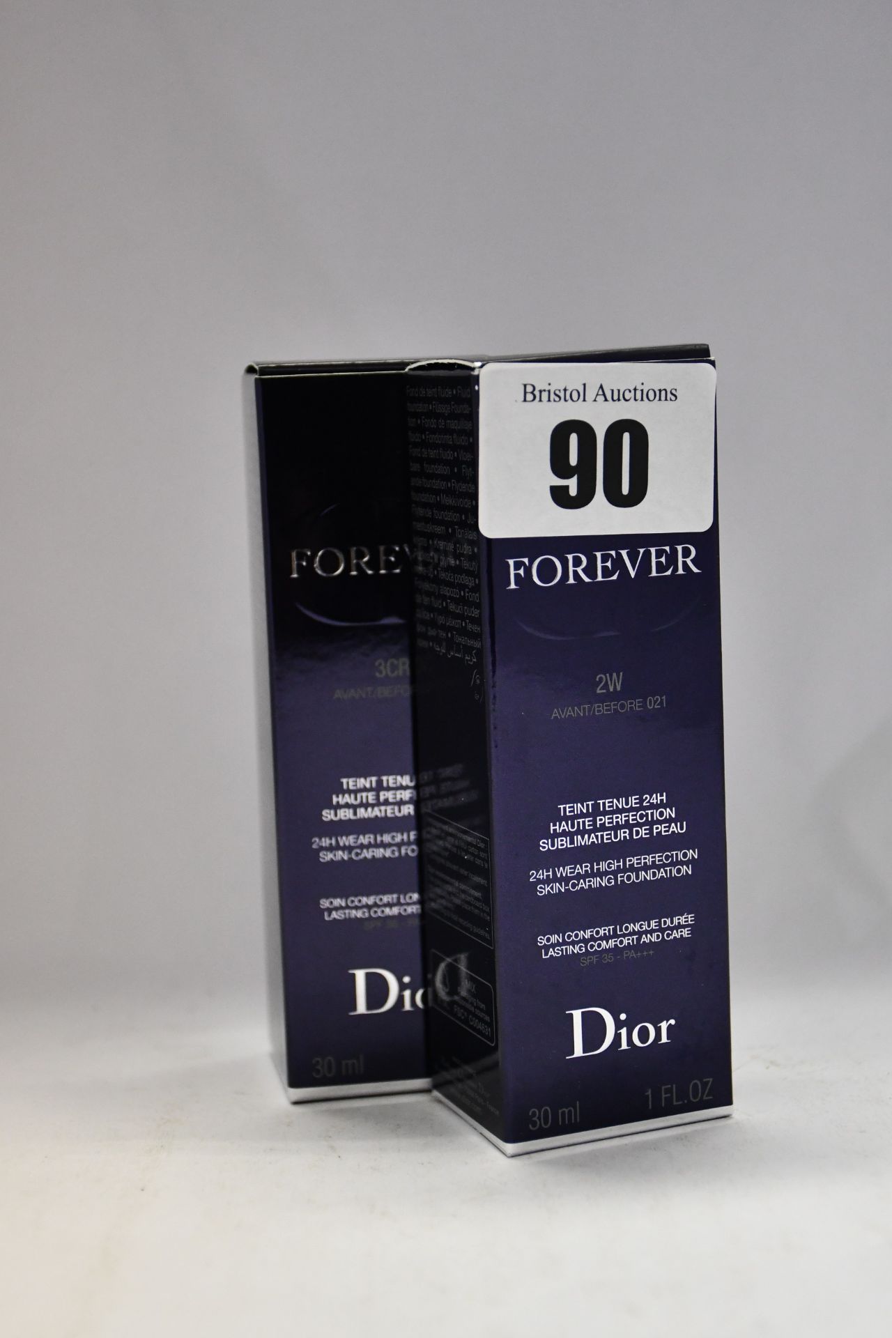 Six boxed as new Dior Forever Foundation in various shades (30ml).