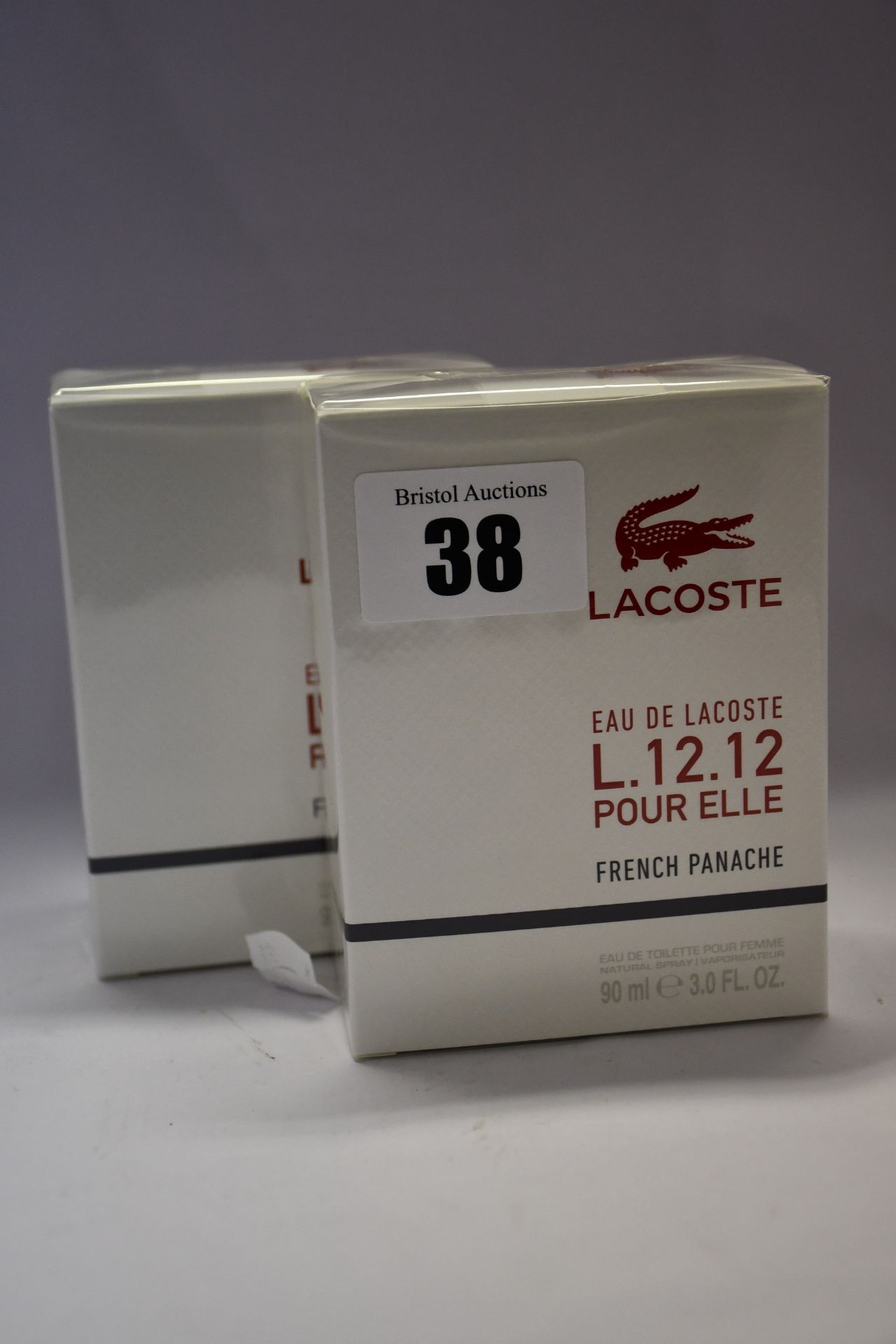 Four lady's boxed as new Eau de Lacoste L.12.12 Pour Elle French Panache eau de toilette (90ml).