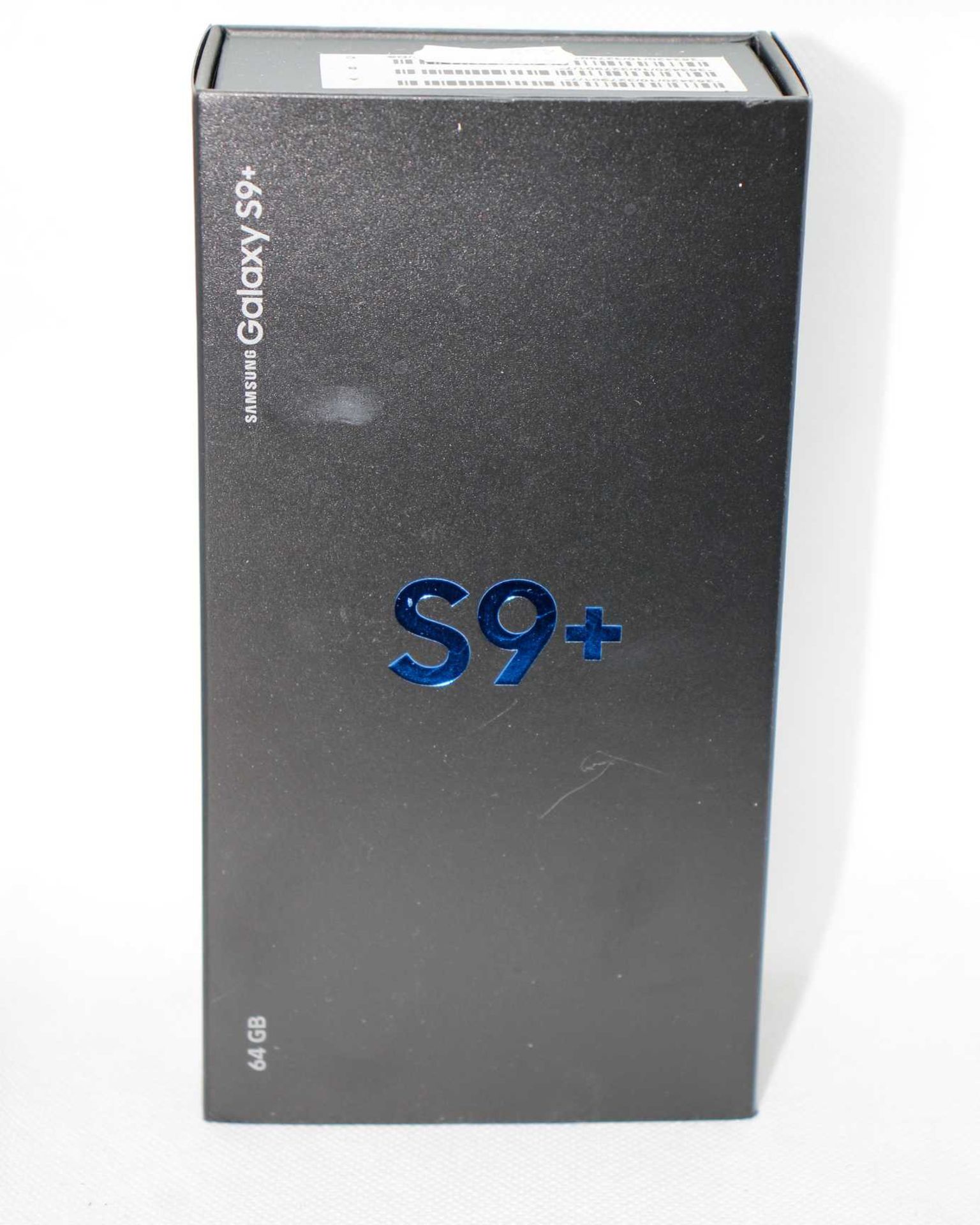 A boxed as new Samsung S9+ SM-G965FDS 64GB in Midnight Black (IMEI: 353420103279017 ) (Box sealed).