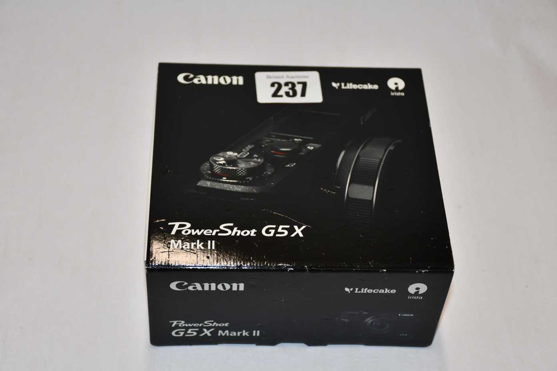 A boxed as new Canon PowerShot G5 X Mark II Compact Camera (Box opened).