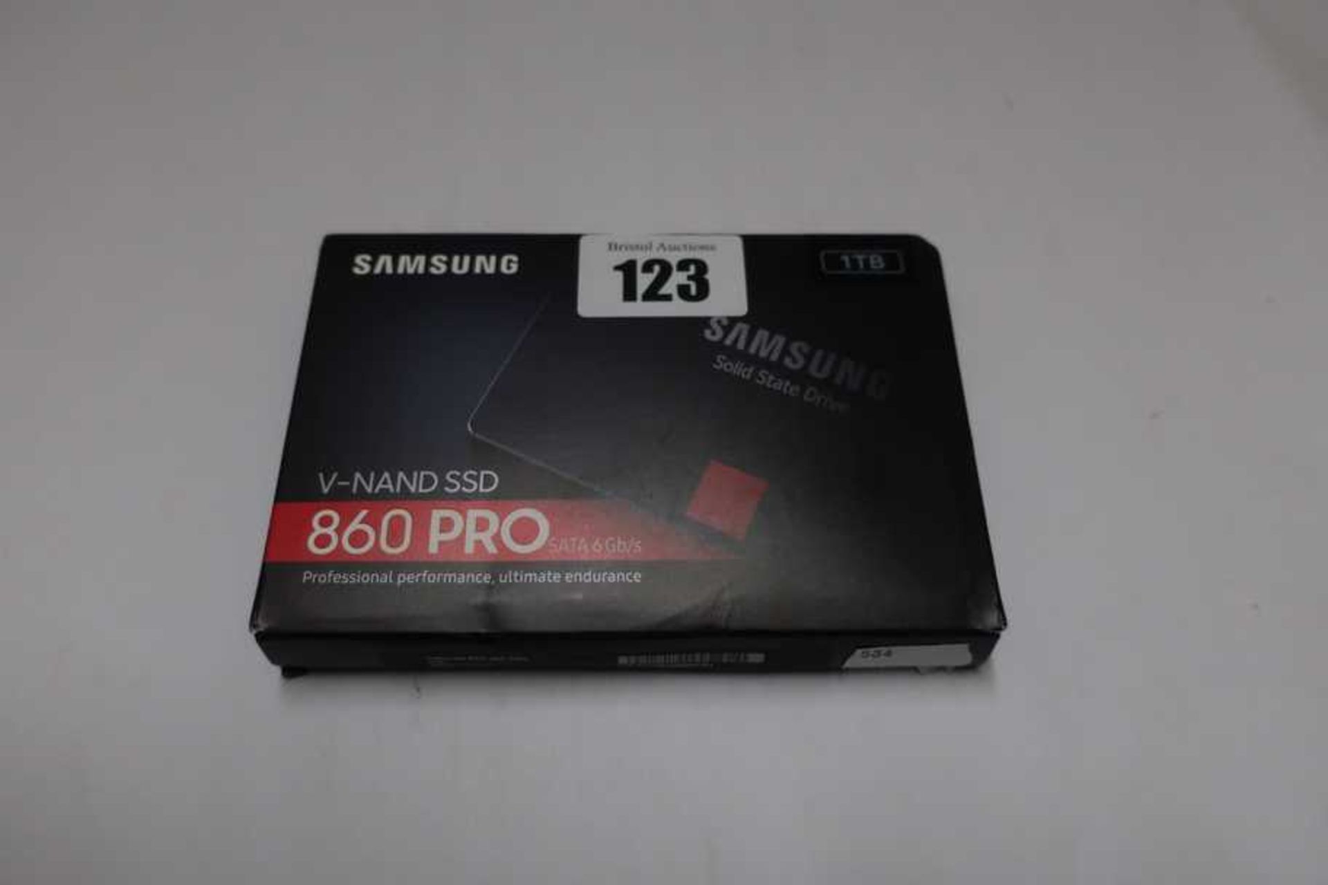 A boxed as new Samsung V-NAND 860 PRO SSD 1TB 2.5 Inch SATA III Internal Solid State Drive (MZ-