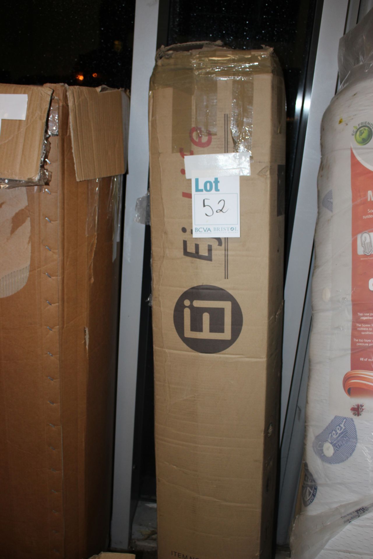 A boxed EY Life foam mattress GB/BG/014.