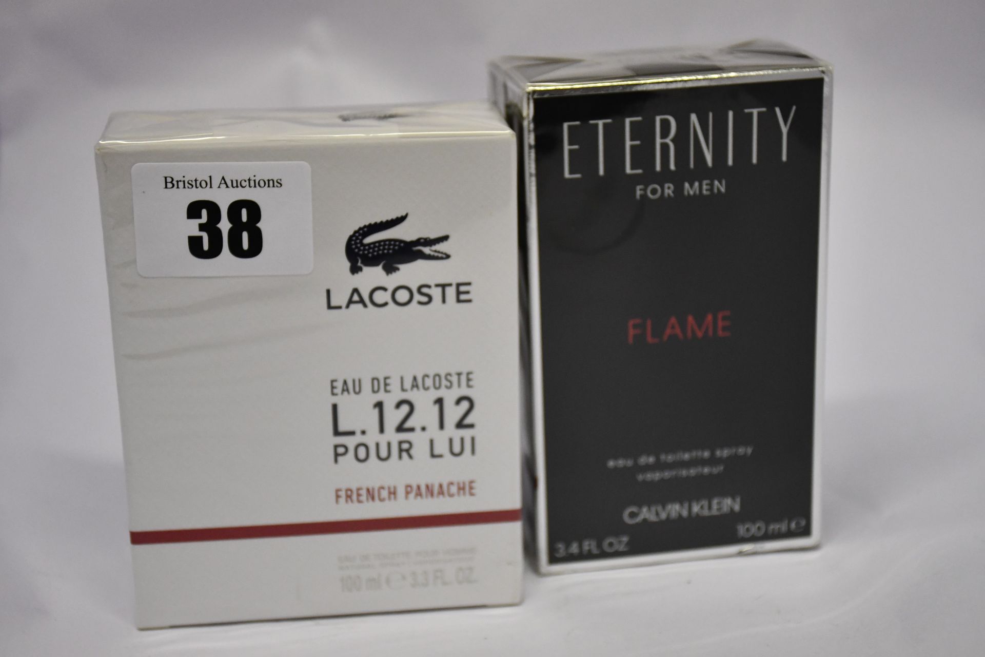 Three eau de Lacoste L.12.12 Pour Lui French Panache eau de toilette pour homme (100ml) and two