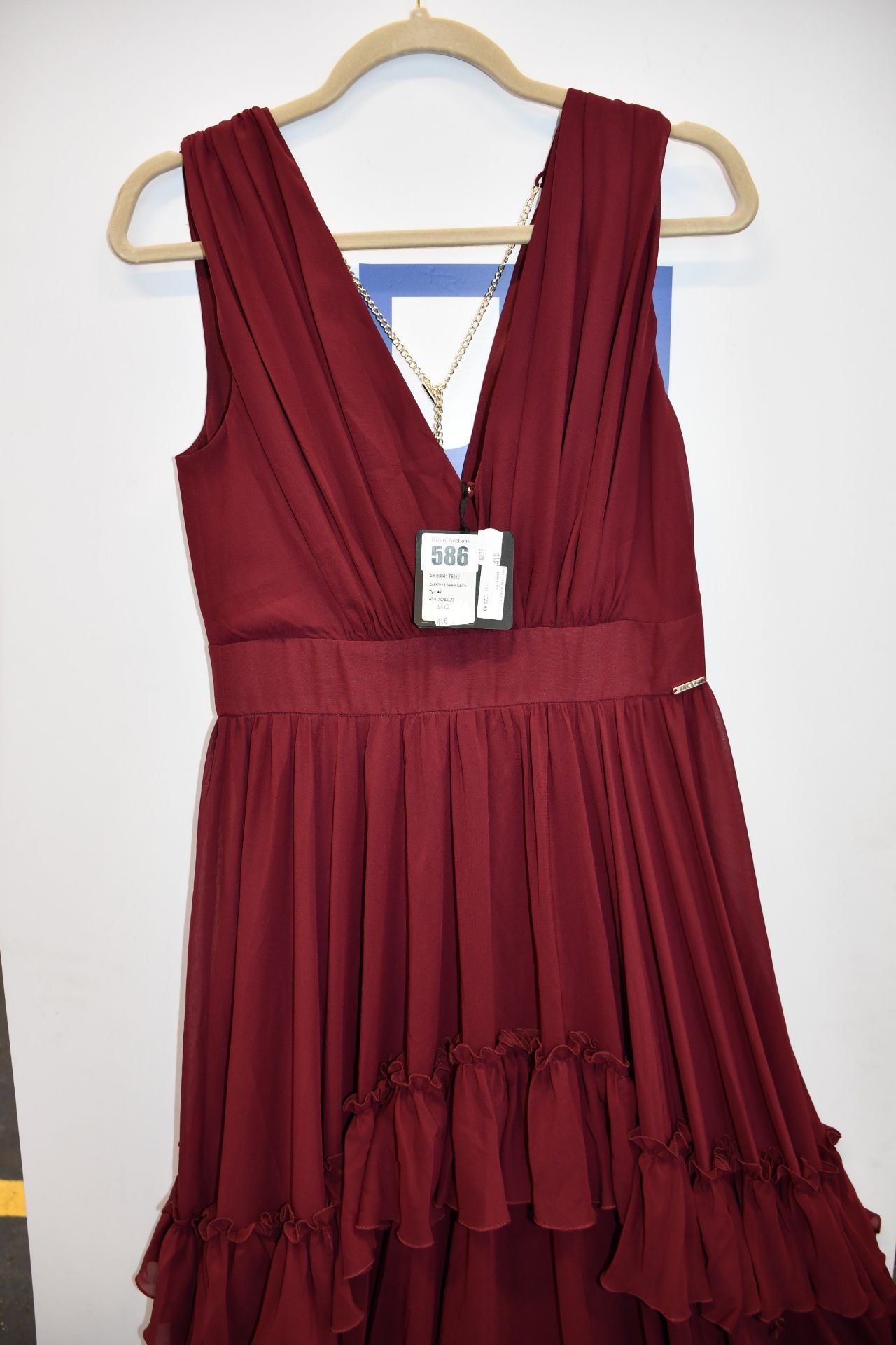 An as new Liu Jo Abito C/Blaze dress in sweet rubino (TG 42 - RRP £329).