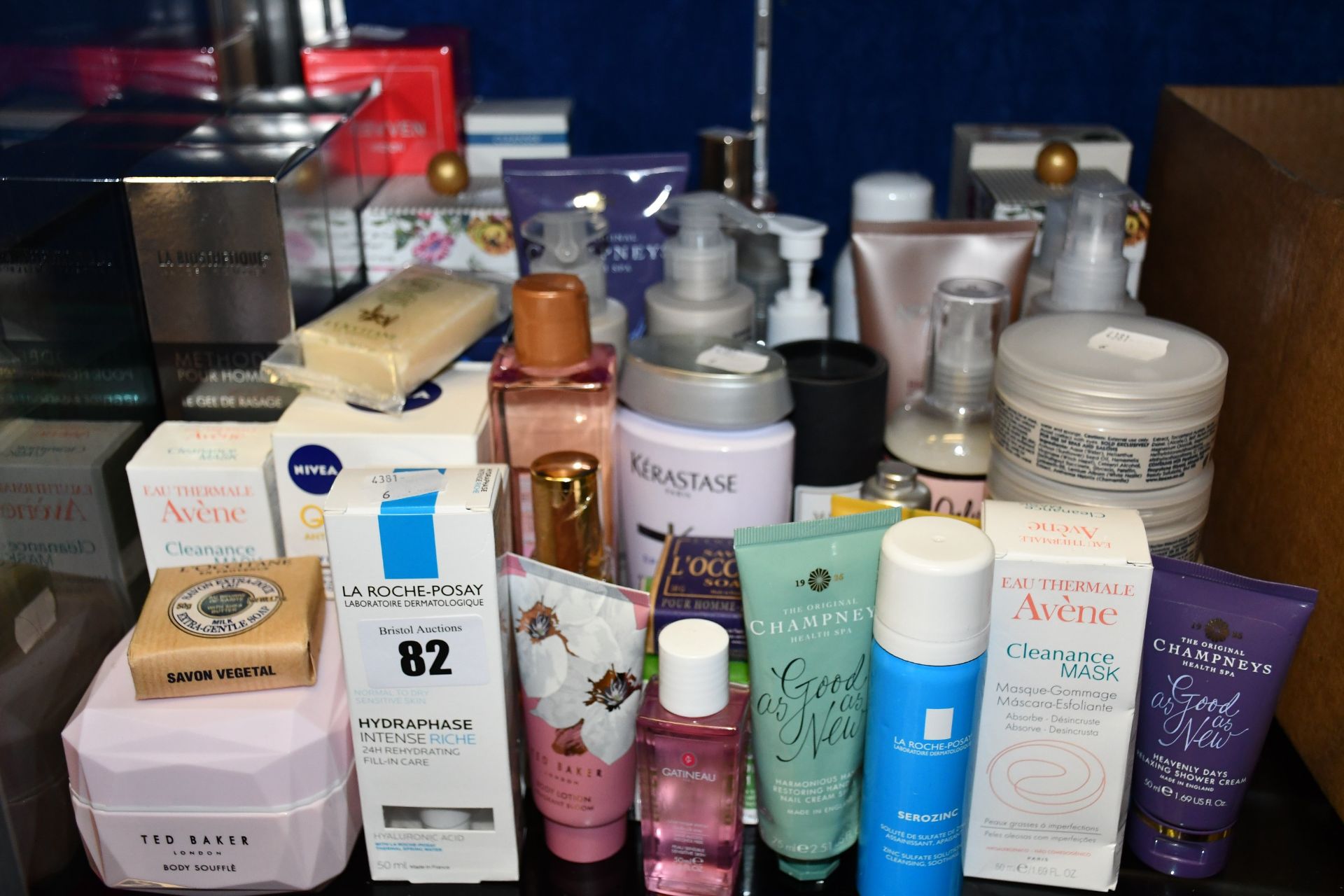 A quantity of as new toiletries to include Nivea, Avene, Champneys and L,Occitane.