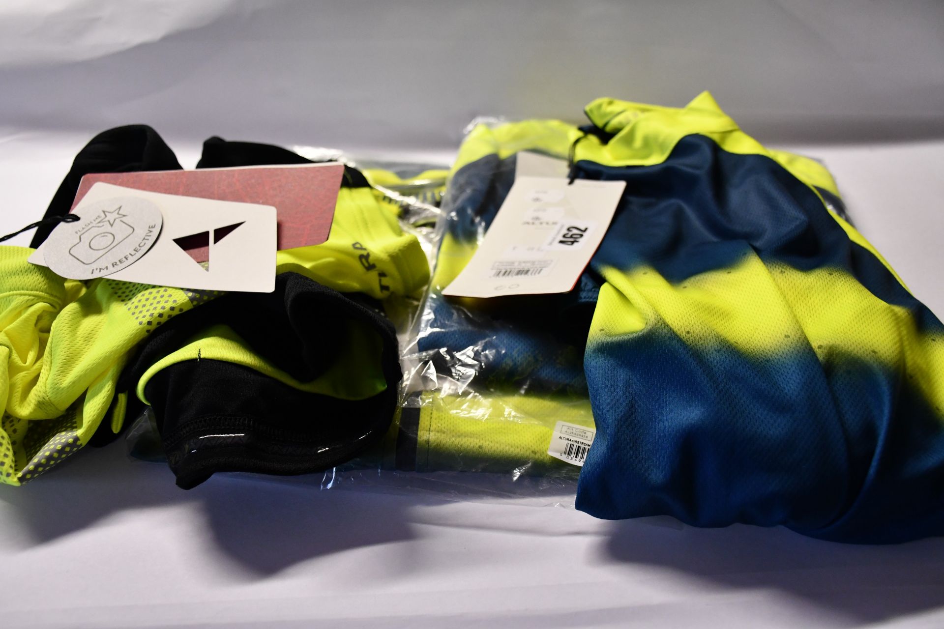 Four as new Altura cycling tops (S, M, L, XL - RRP £45-50 each).