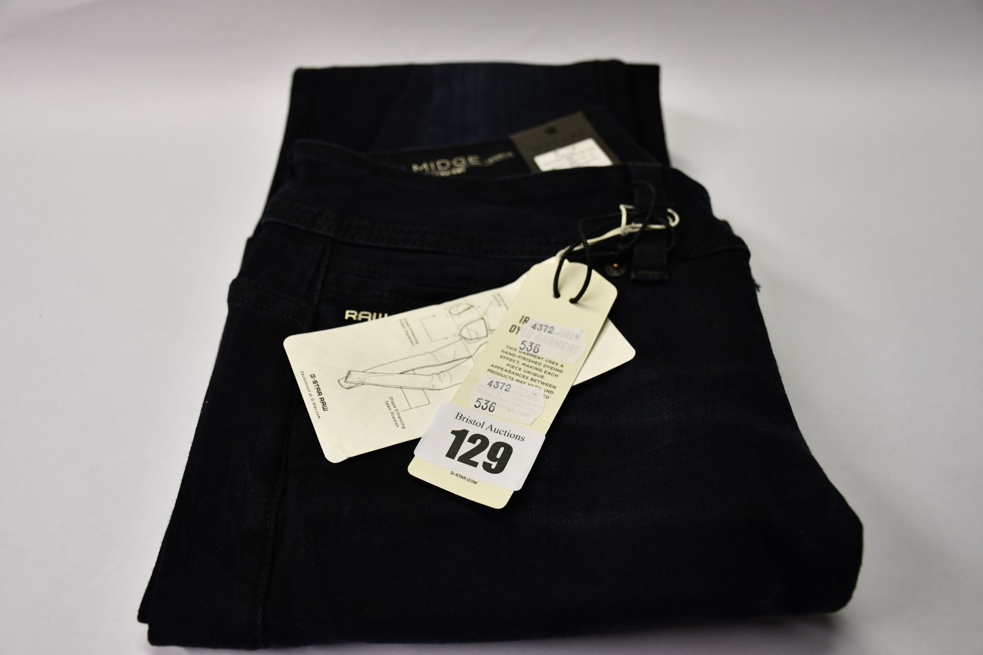 A pair of as new G-Star Midge Saddle jeans (W27/L34 - RRP £110).