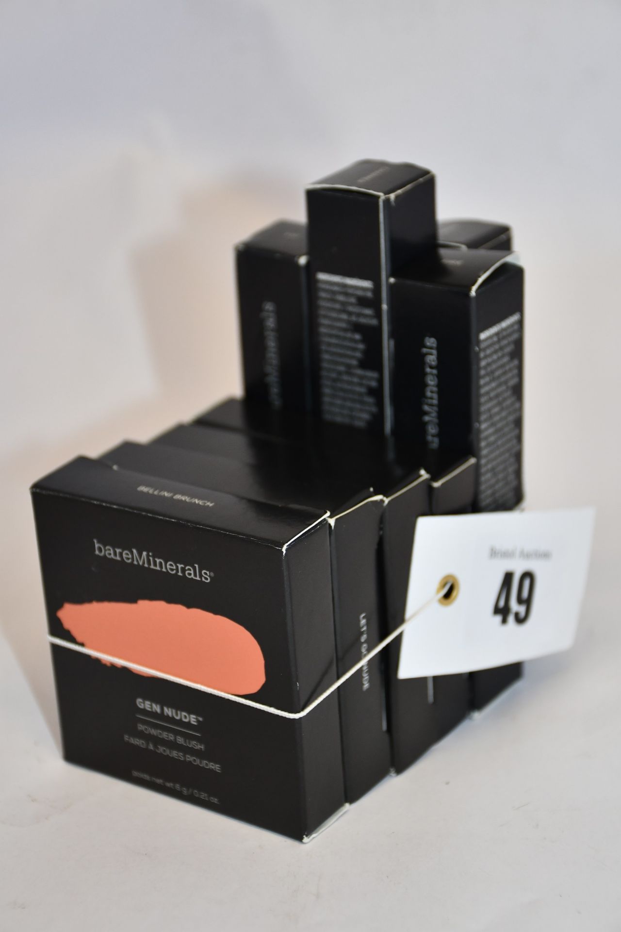 A quantity of Bare Minerals cosmetic products to include Gen Nude powder blush, Matte liquid lip