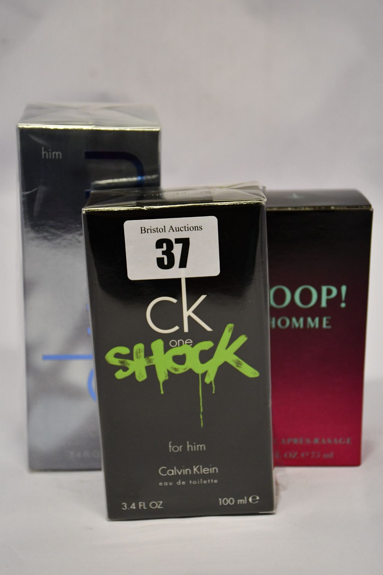 Four Calvin Klein CK In 2U him eau de toilette (100ml), three Joop Homme aftershave splash (75ml)