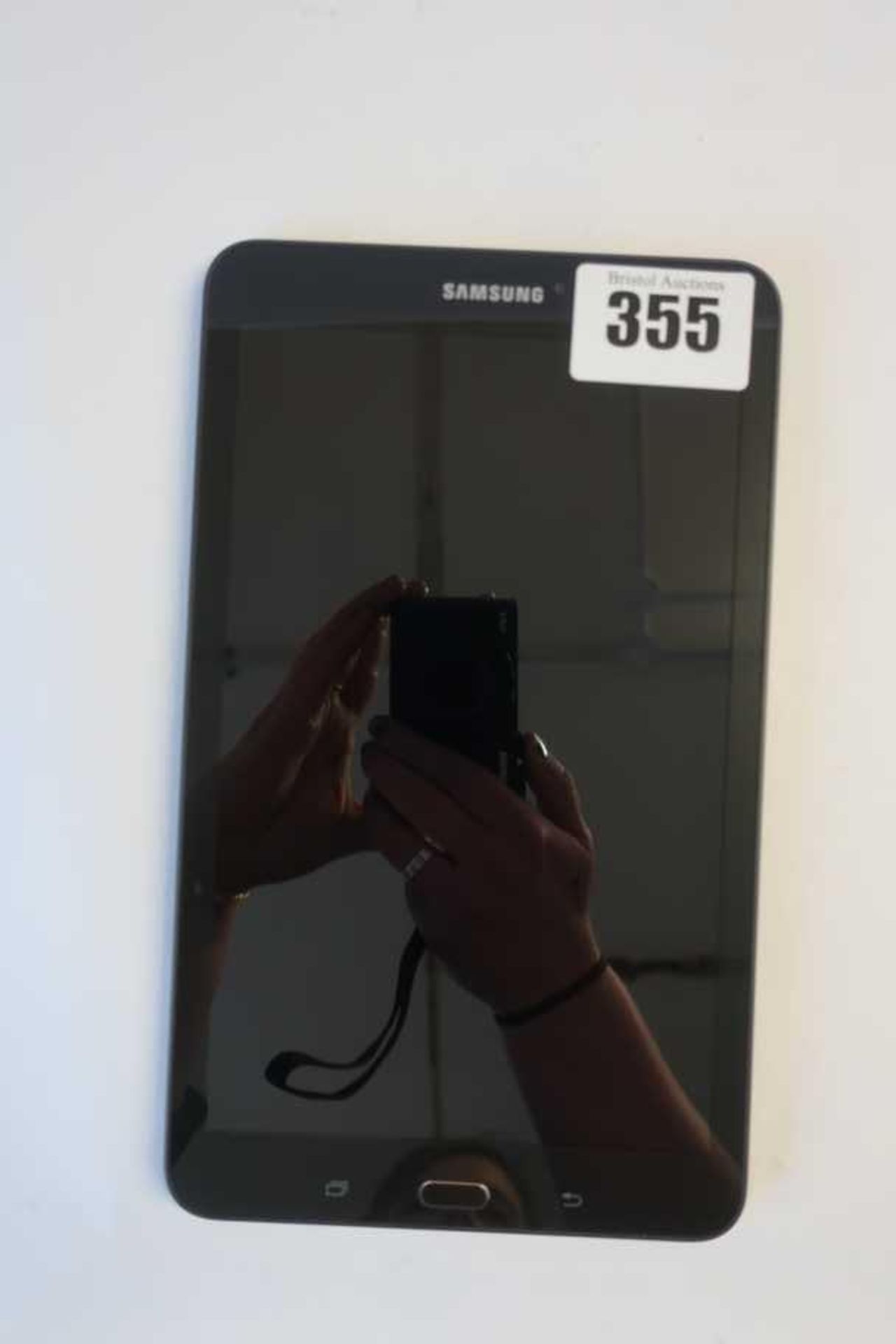 A pre-owned Samsung Galaxy Tab E 8.0 (AT&T) SM-T377A 16GB (IMEI: 353608074945927) (FRP clear).