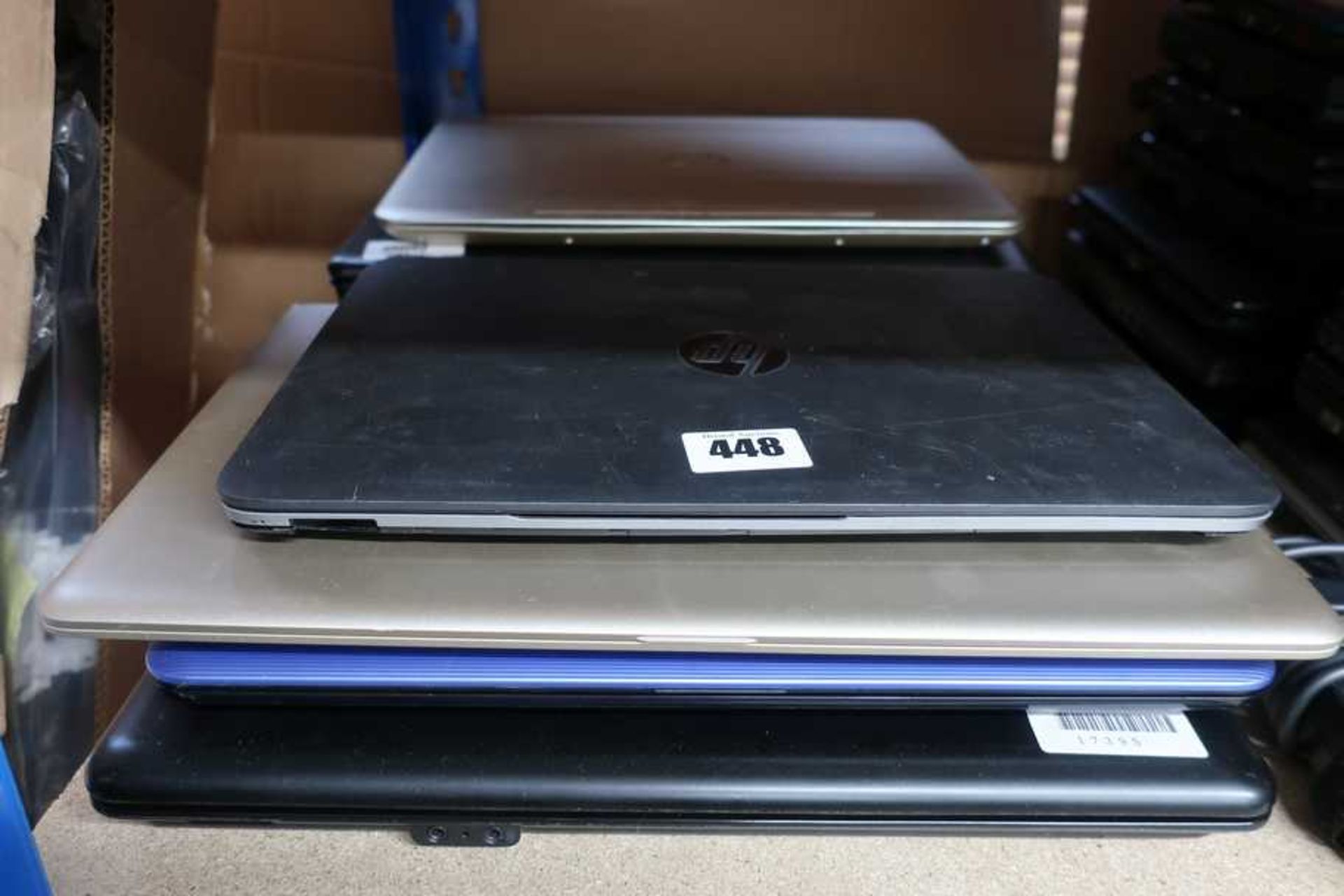 Eight pre-owed HP Laptops sold for parts: 1 x Pavilion x360, 1 x 14-am017la, 1 x Pavilion 14-