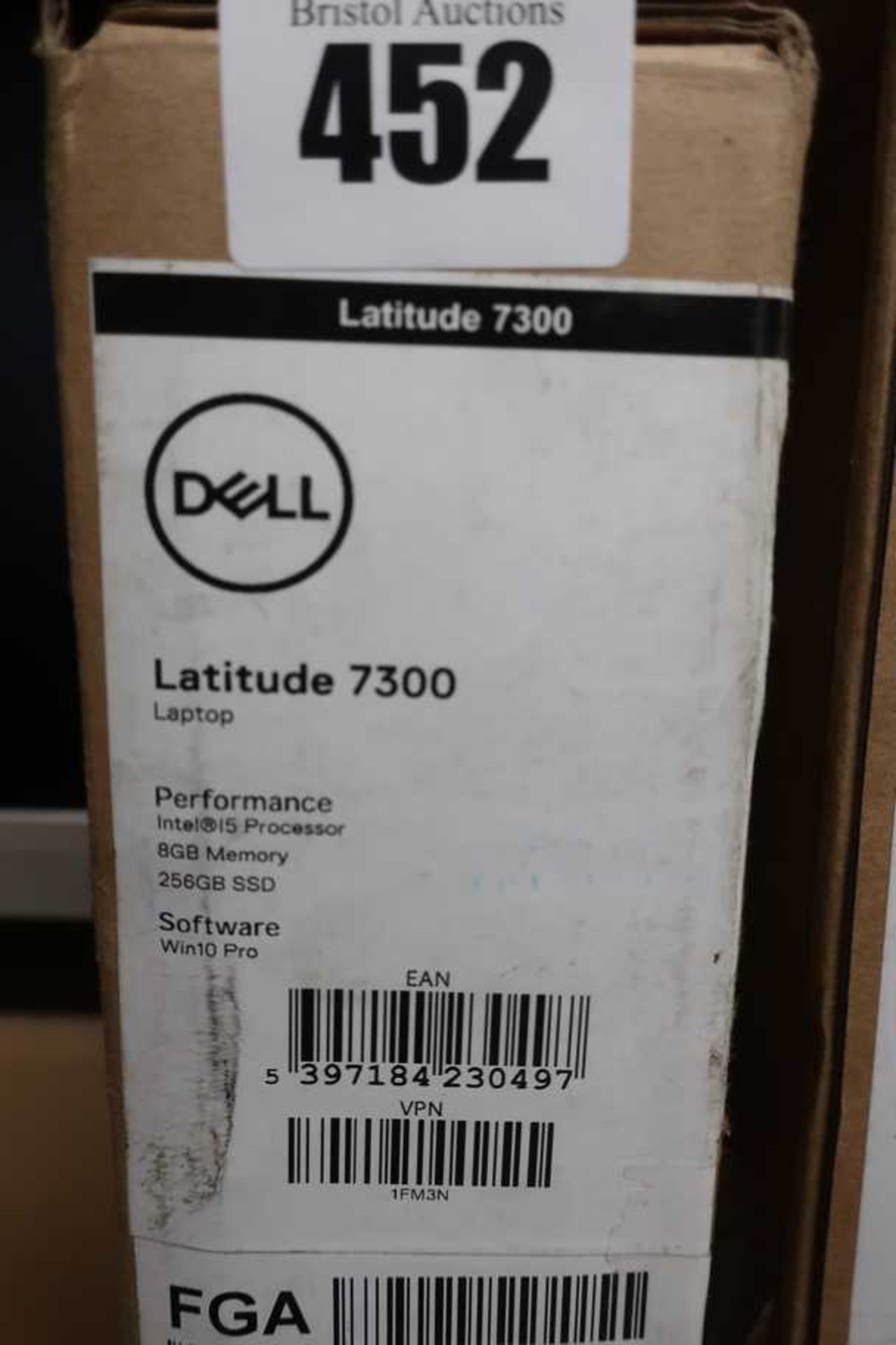 A boxed as new Dell Latitude 7300 13.3" FHD Laptop in Silver with Intel Core i5 processor, 8GB