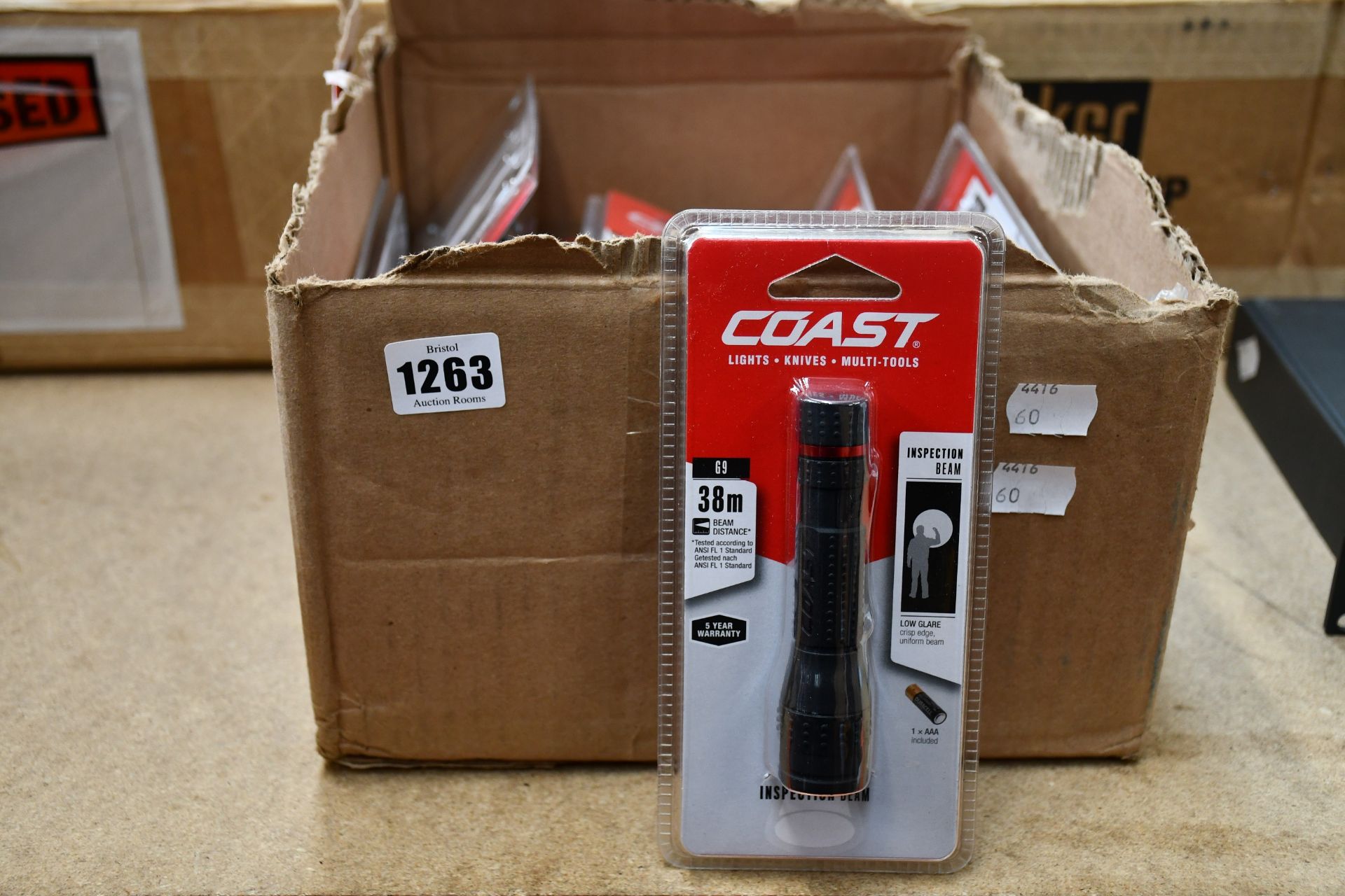 A quantity of Coast flashlights to include models A8R,G50, TX10, G45 and G9 (13 items).