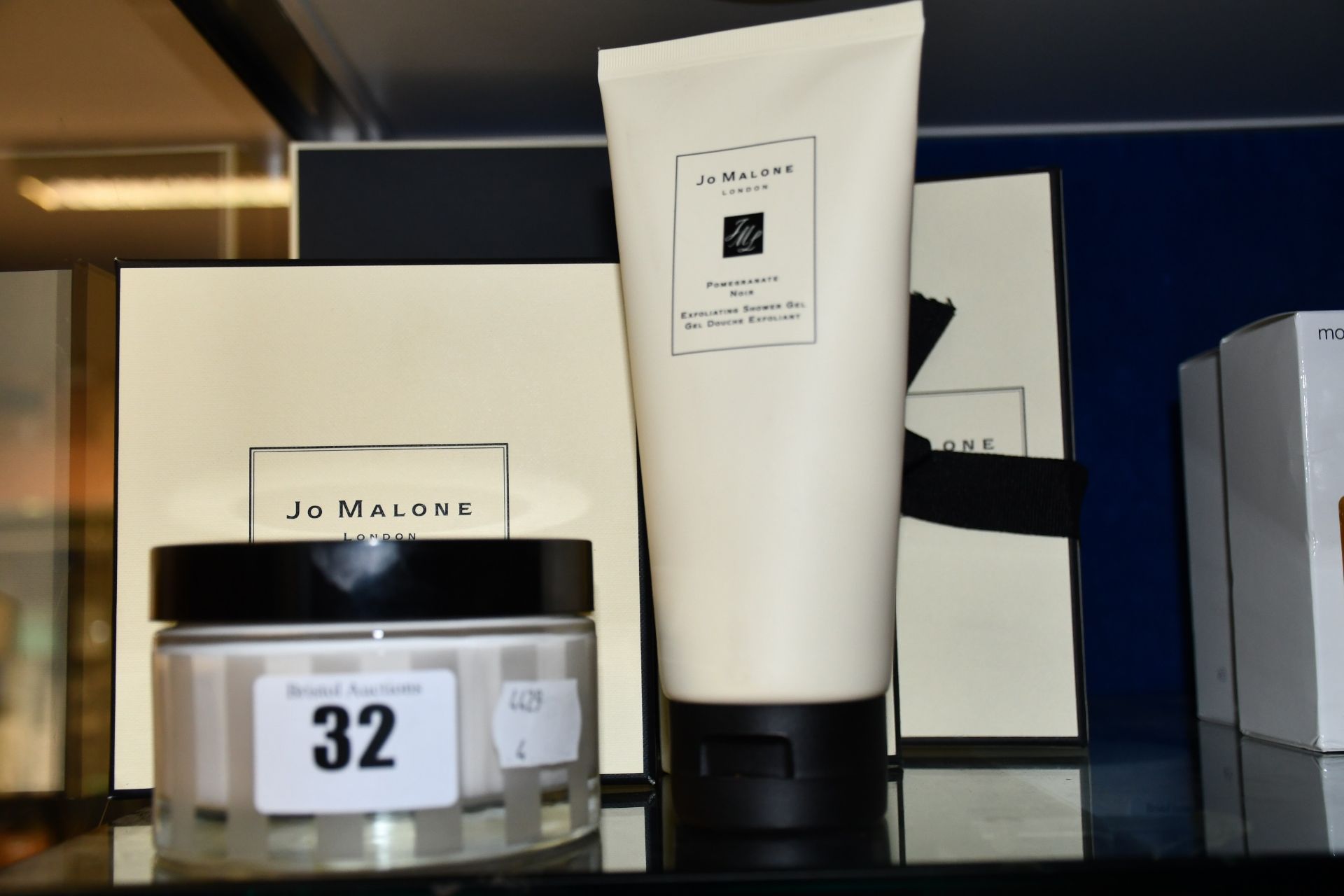 Seven Jo Malone items to include body creams, hand and body wash gels, cologne and shower gel.
