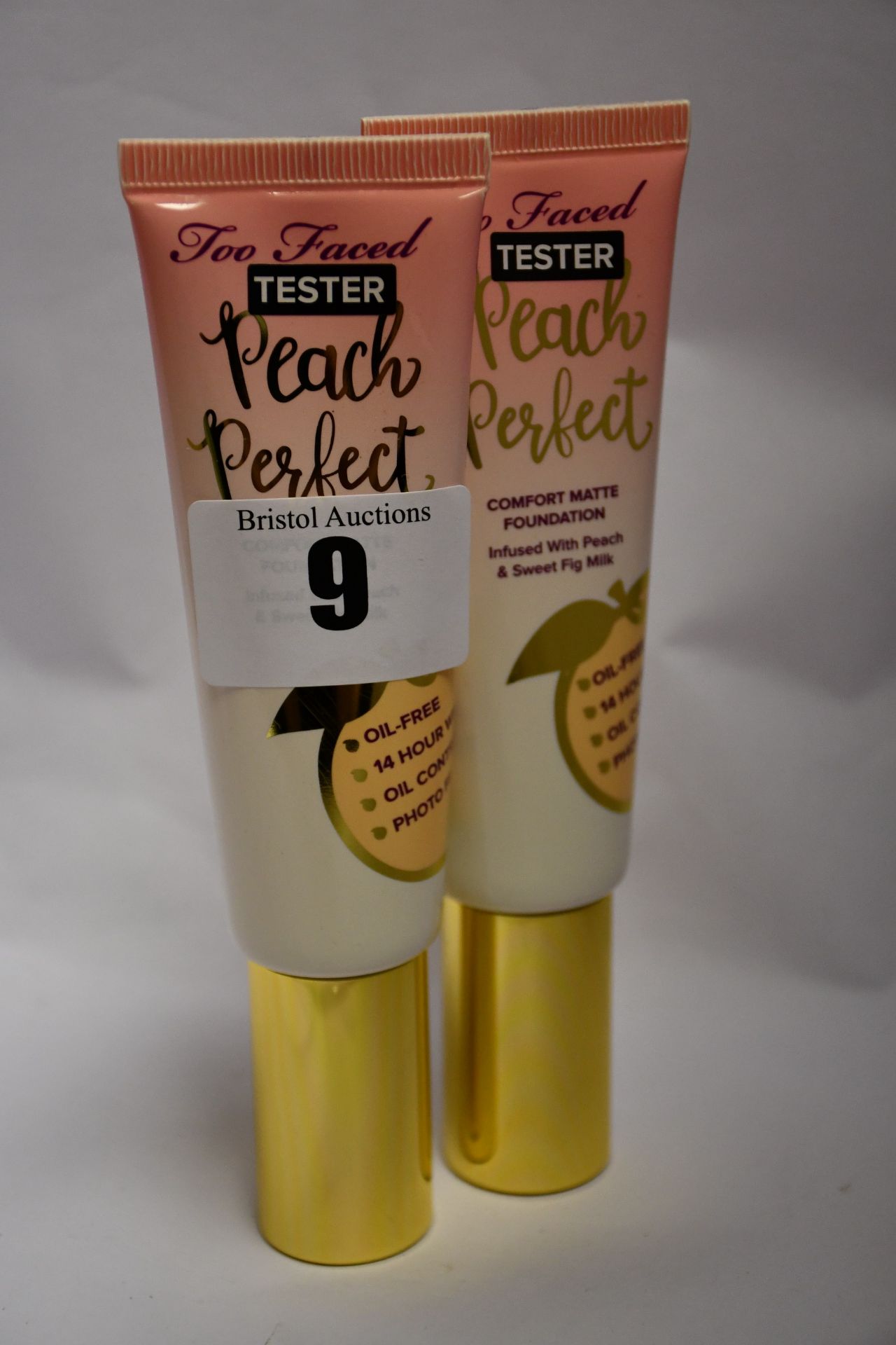 Twenty as new Too Faced Peach Perfect comfort matte foundations infused with peach and sweet fig