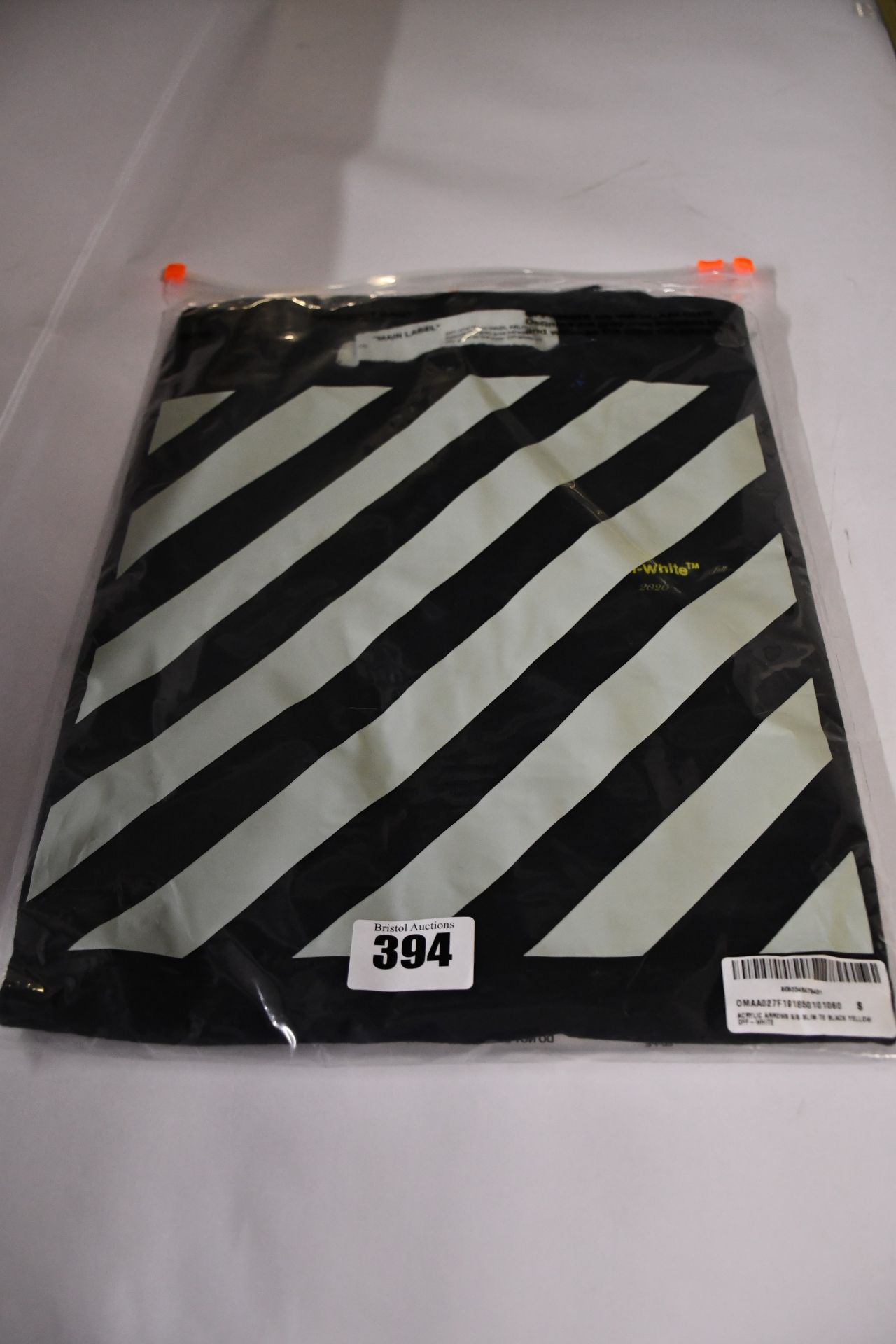 An as new Off-white Acrylic Arrows T-shirt (S - RRP £249).