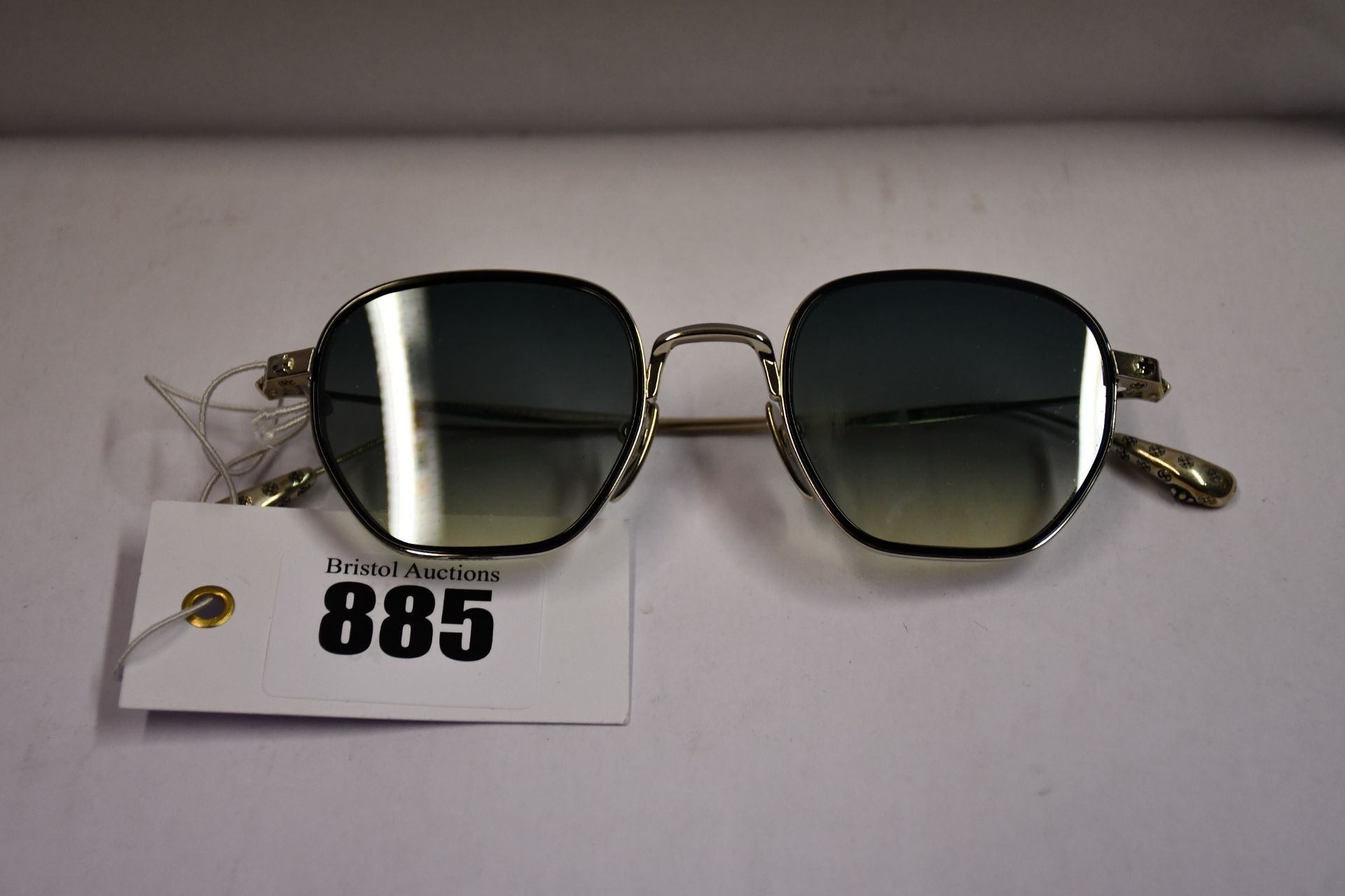 A pair of as new Chrome Hearts Bone Prone I sunglasses (No case).