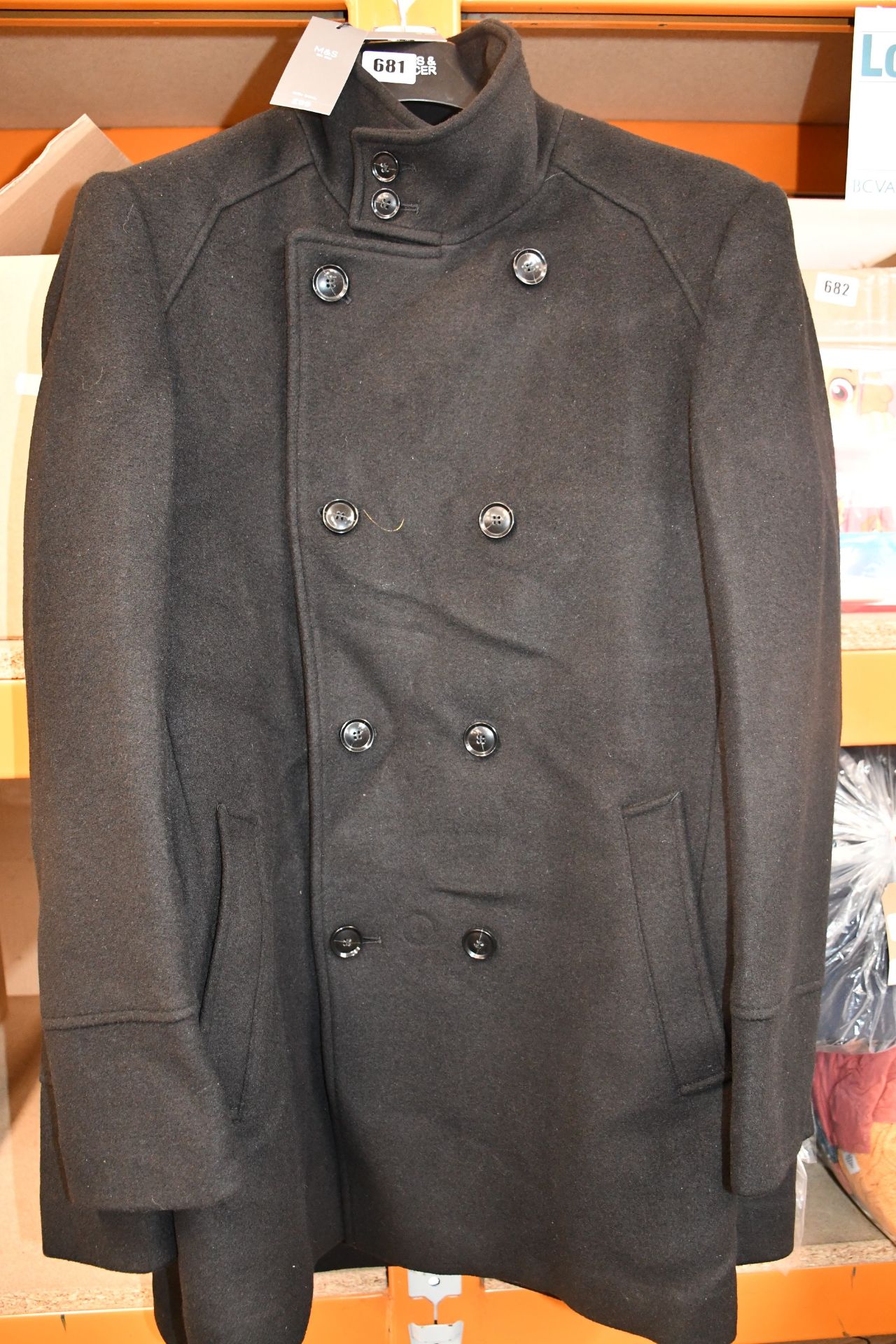 Two as new Marks & Spencer wool coats (Both M - RRP £99 each).