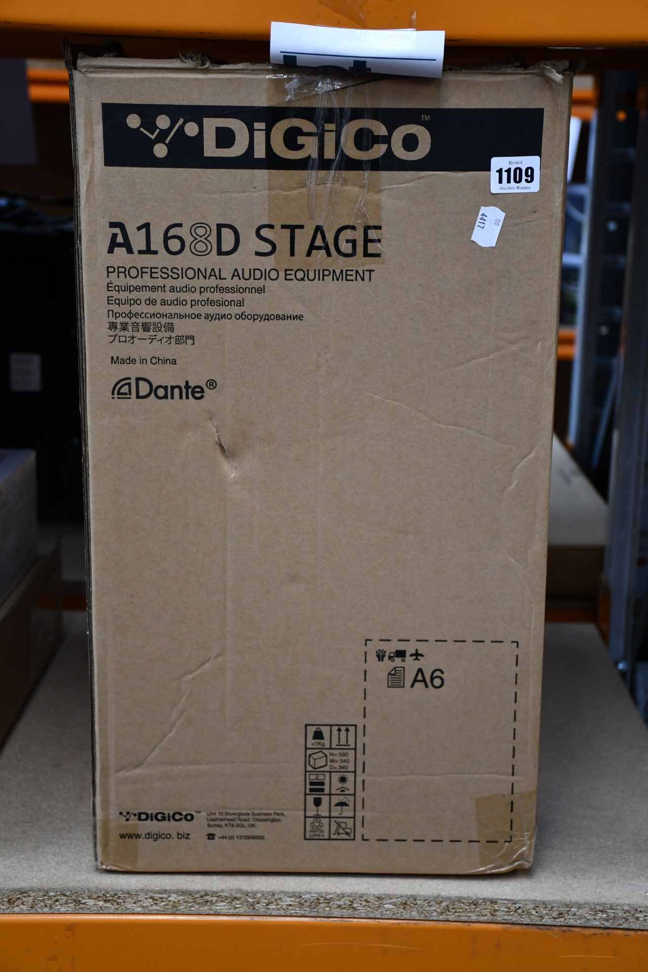 One boxed as new DIGICO A168 stage sound control system.