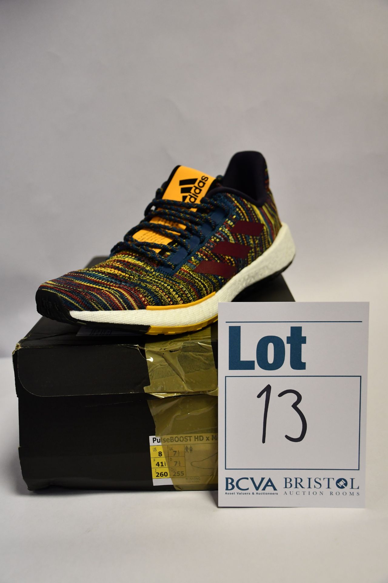 A pair of as new Adidas PulesBoost HD x Missoni trainers (UK 7.5).